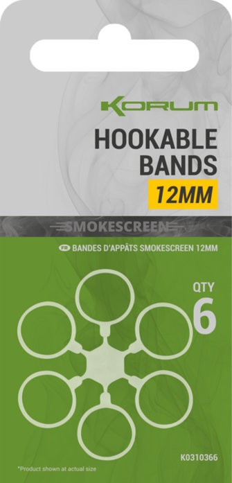 Gumeni prstenovi Korum Smokescreen Hookable Bands