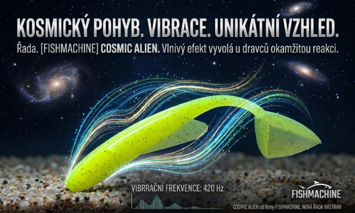 Gumová Nástraha Fishmachine Cosmic Alien Fluo
