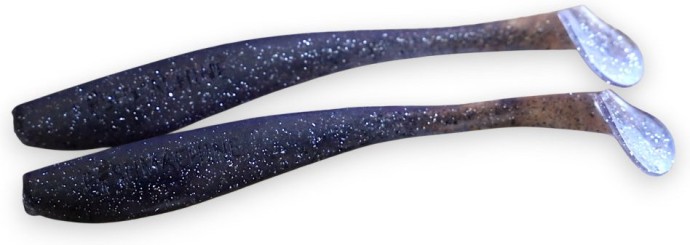 Gumová Nástraha Fishmachine Longtail Černá