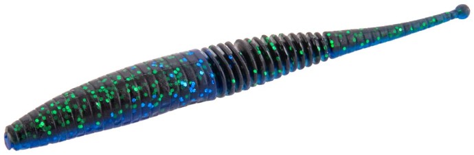 Gumová Nástraha Mikado Wiggly Worm Blue Black