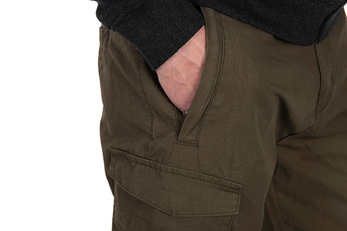 Hlače Fox Collection LW Cargo Trouser Green/Black