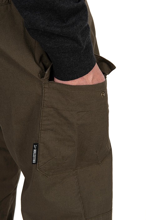 Hlače Fox Collection LW Cargo Trouser Green/Black