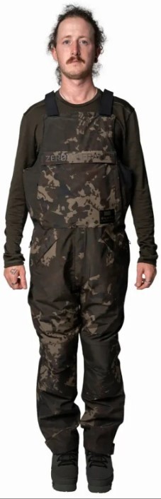 Hlače Nash Zero Tolerance Helluva Waterproof Bib and Brace Camo