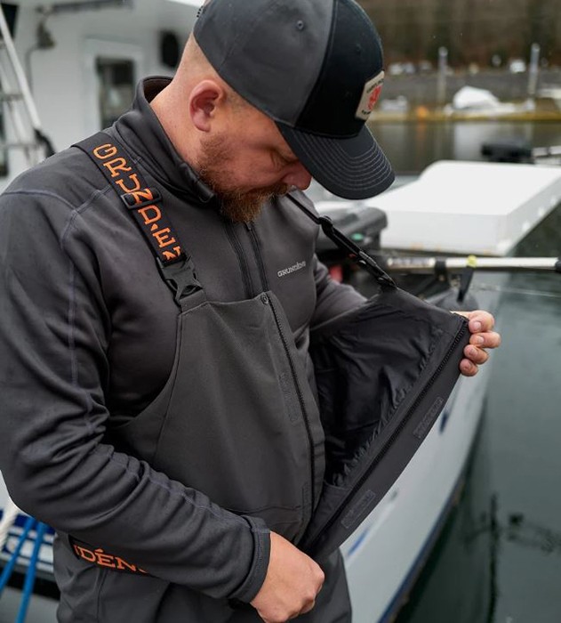 Hlače s naramenicama Grundéns Downrigger Gore-Tex Bib Anchor