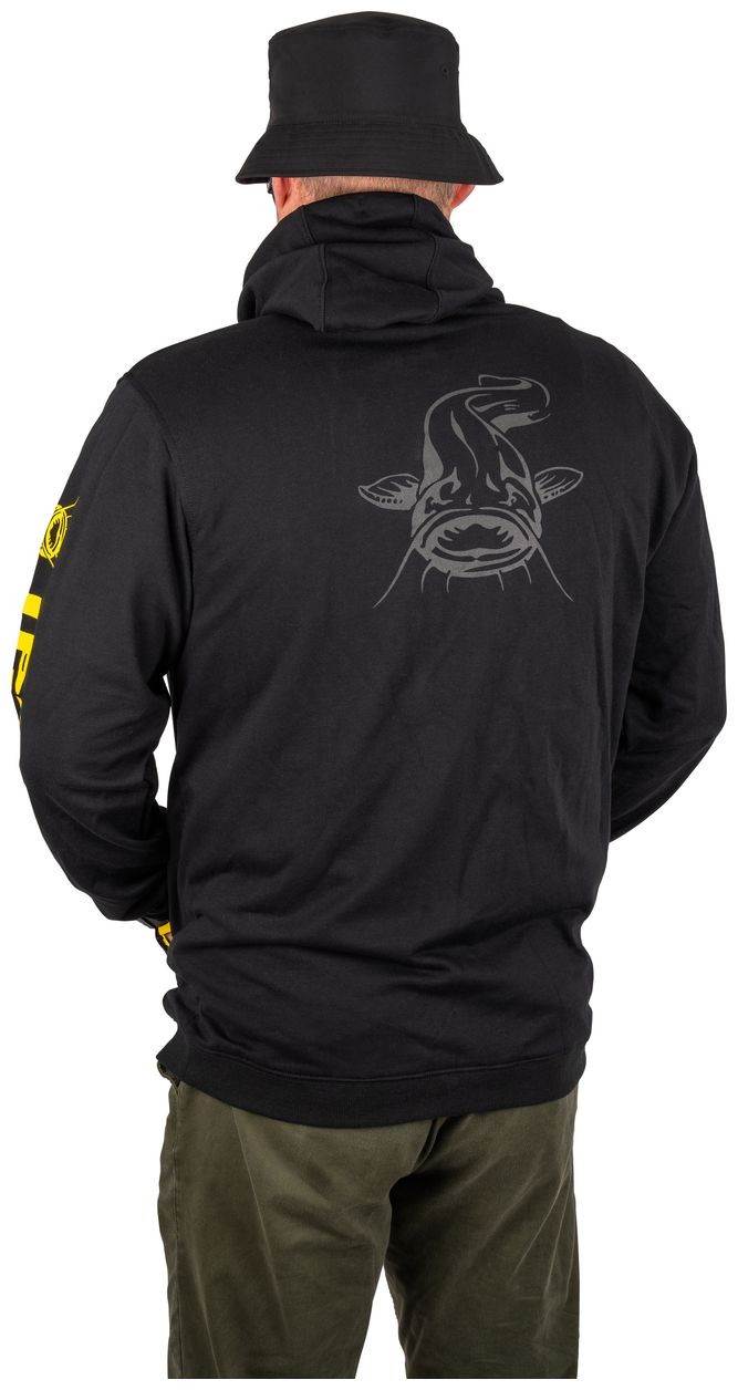 Hoodica Black Cat Black Zip Hoody
