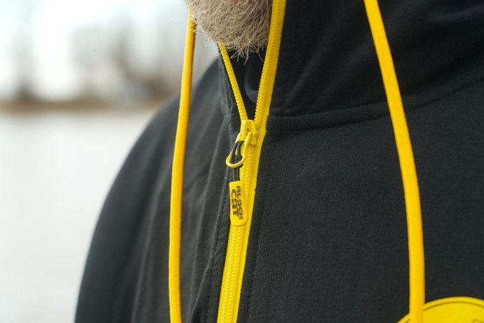 Hoodica Black Cat Black Zip Hoody