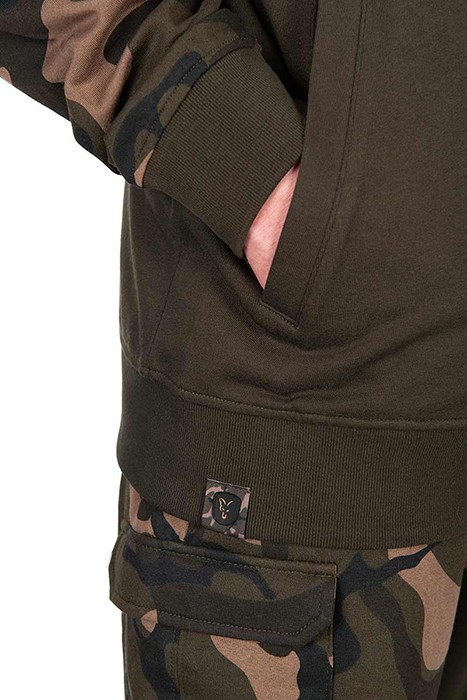 Hoodica Fox LW Khaki/Camo Split Zip Hoody