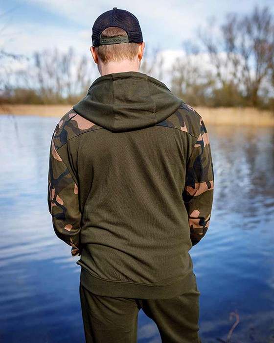Hoodica Fox LW Khaki/Camo Split Zip Hoody