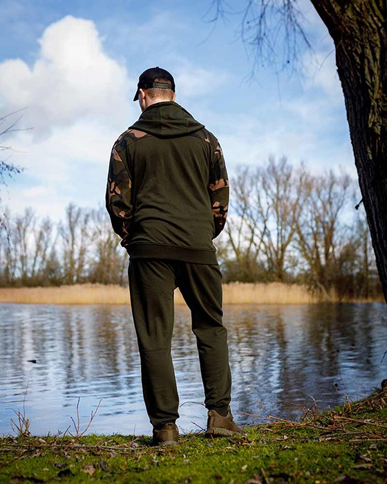 Hoodica Fox LW Khaki/Camo Split Zip Hoody