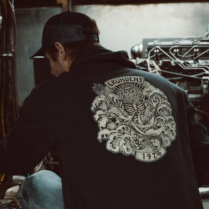 Hoodica Grundéns Aegir FZ Hoodie Black