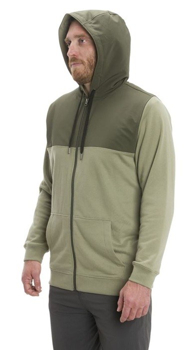 Hoodica Grundéns Daggerboard FZ Hoodie Deep Lichen Green