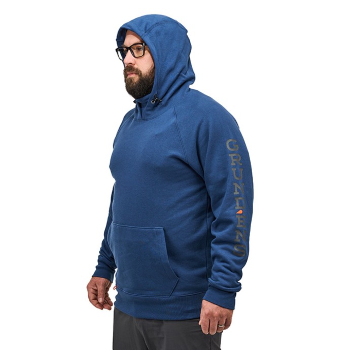 Hoodica Grundéns Dillingham Tech Hoodie Blue Abyss