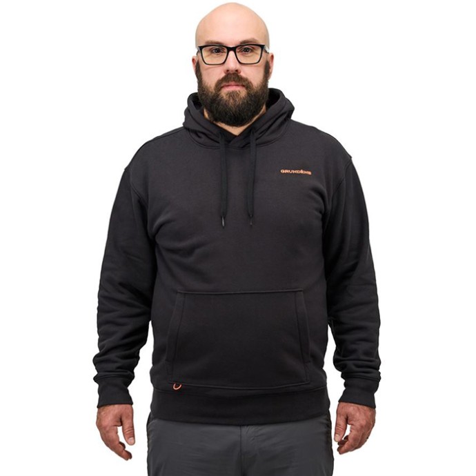Hoodica Grundéns Displacement DWR Hoodie Logo Anchor Black