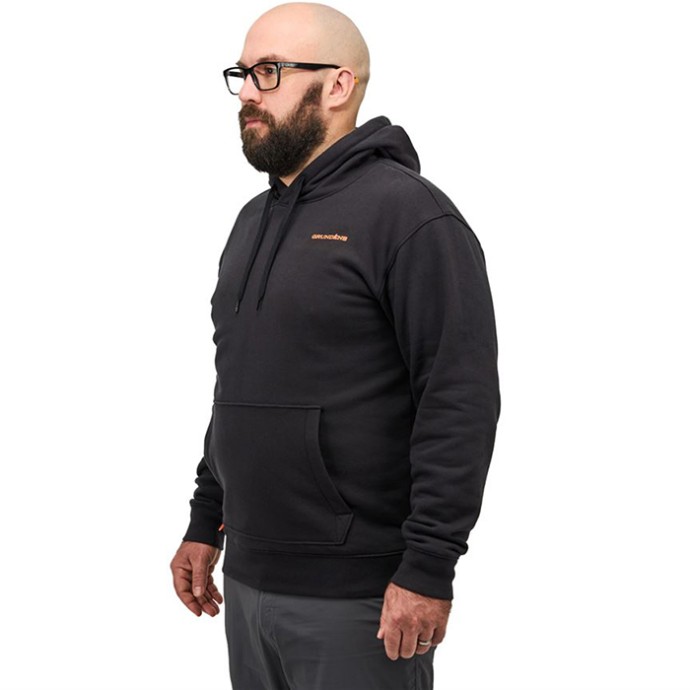 Hoodica Grundéns Displacement DWR Hoodie Logo Anchor Black