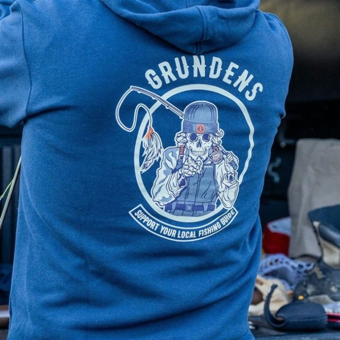 Hoodica Grundéns Displacement DWR Hoodie SL Guides Dark Navy