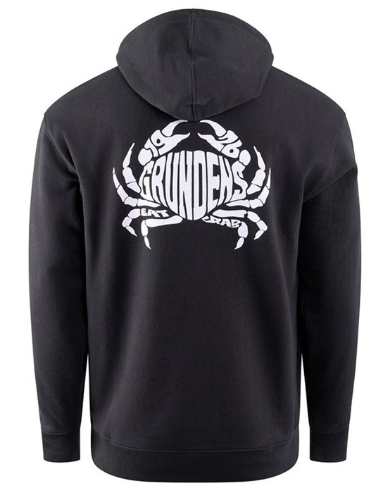 Hoodica Grundéns Eat Your Words DWR HD Hoodie Black Crab Graphic