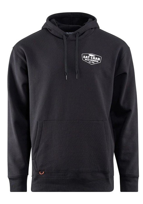 Hoodica Grundéns Eat Your Words DWR HD Hoodie Black Crab Graphic