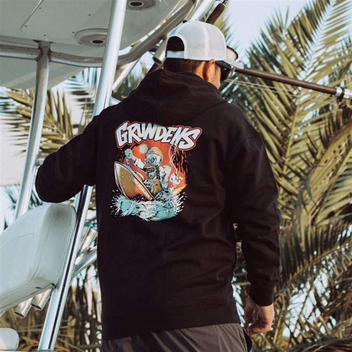Hoodica Grundéns Hot Rod FZ Hoodie Black