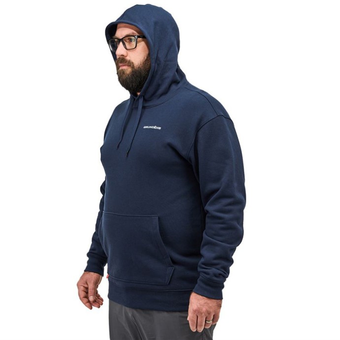 Hoodica Grundéns Logo boat Hoodie Dark Navy