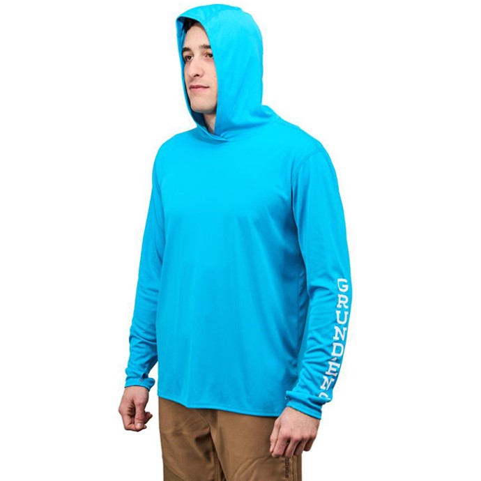 Hoodica Grundéns Tought Sun Hoodie Azure