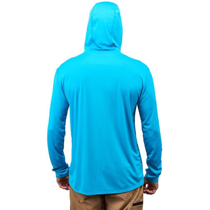 Hoodica Grundéns Tought Sun Hoodie Azure