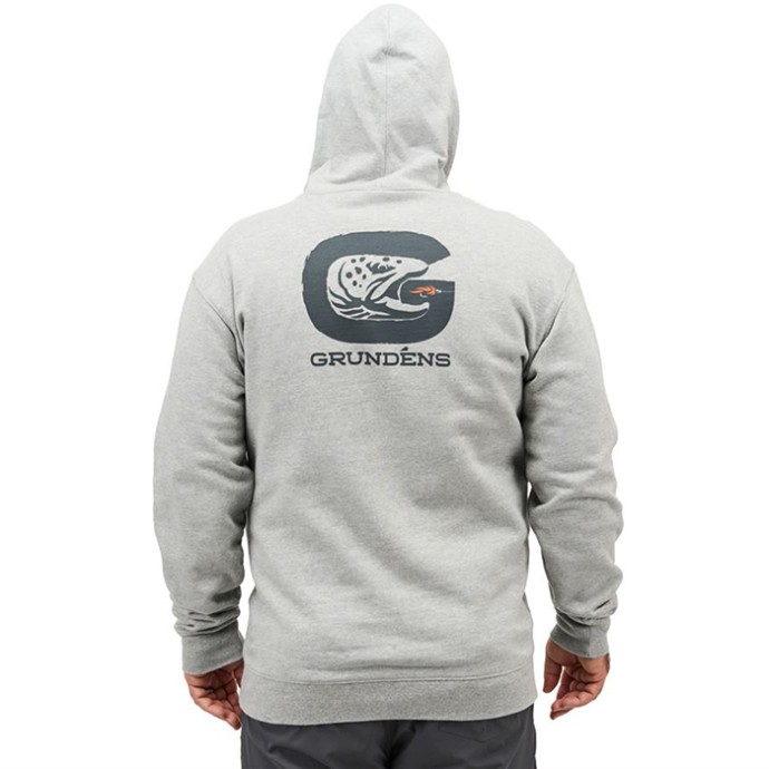 Hoodica Grundéns Trout Hoodie Athletic Heather