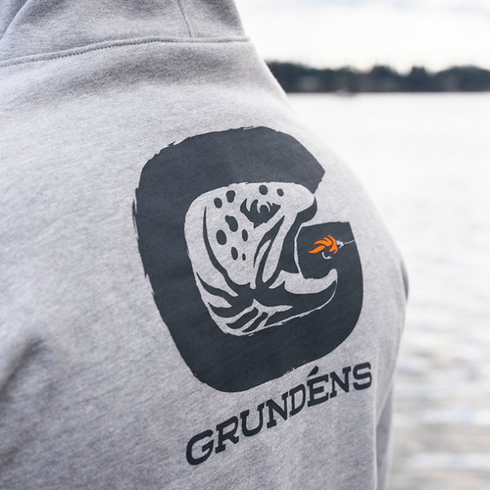 Hoodica Grundéns Trout Hoodie Athletic Heather