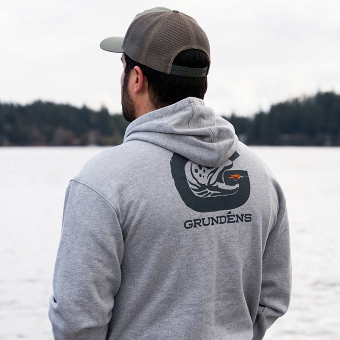 Hoodica Grundéns Trout Hoodie Athletic Heather