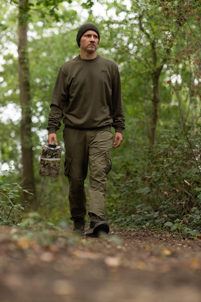 Hoodica Korda Patch Crewneck Dark Olive