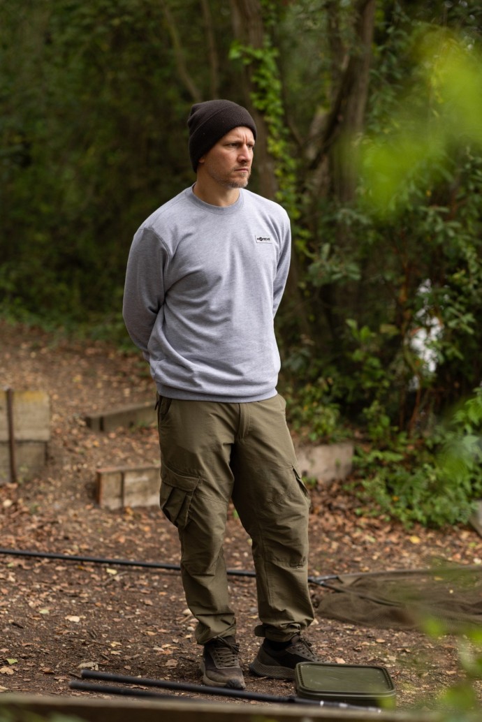 Hoodica Korda Patch Crewneck Heather Grey