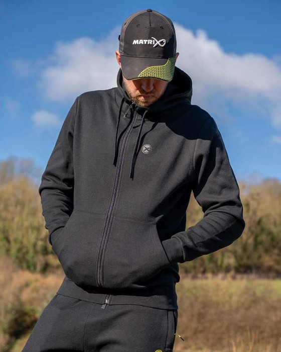 Hoodica Matrix Black Stealth Zip Hoody