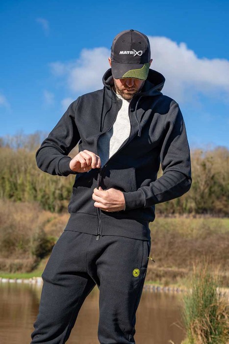Hoodica Matrix Black Stealth Zip Hoody