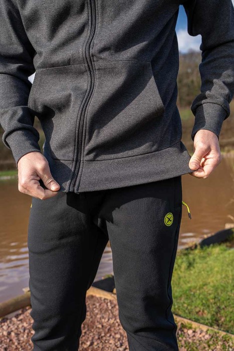 Hoodica Matrix Charcoal Marl Zip Hoody