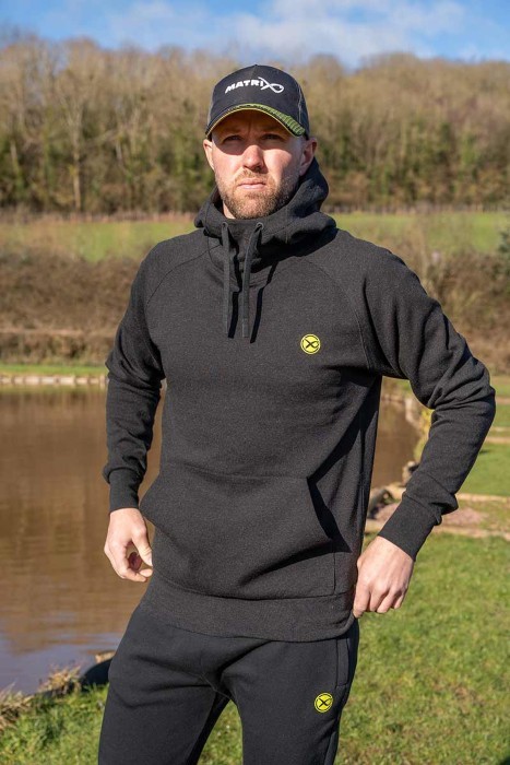 Hoodica Matrix Pullover Hoody Black Marl
