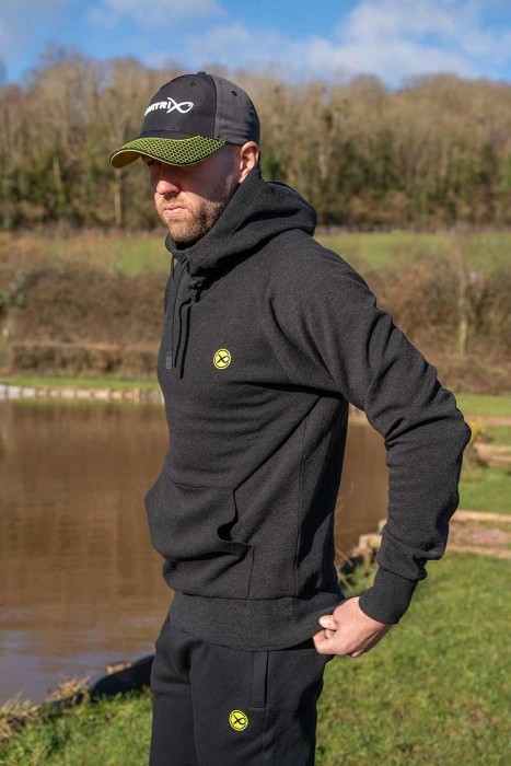 Hoodica Matrix Pullover Hoody Black Marl