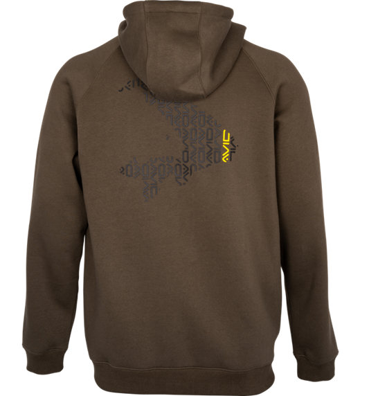 Hoodica na patent s kapuljačom Avid Carp Compound Zip Hoodie Smeđa