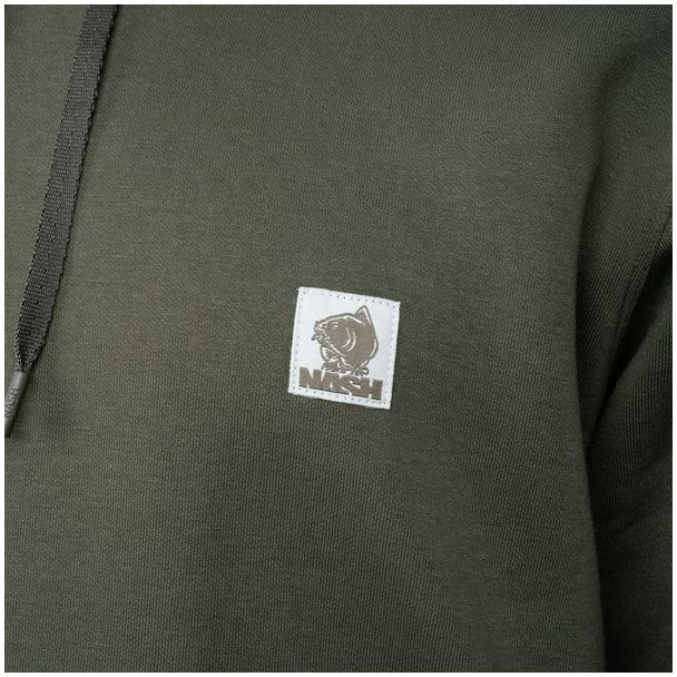 Hoodica Nash Make It Happen Badge Zipped Hoody Green