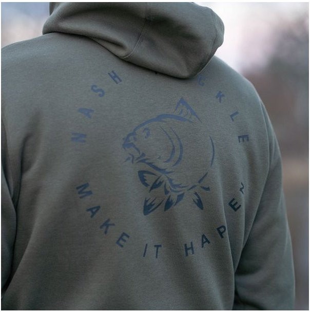 Hoodica Nash Make It Happen Carp Logo Hoody Green