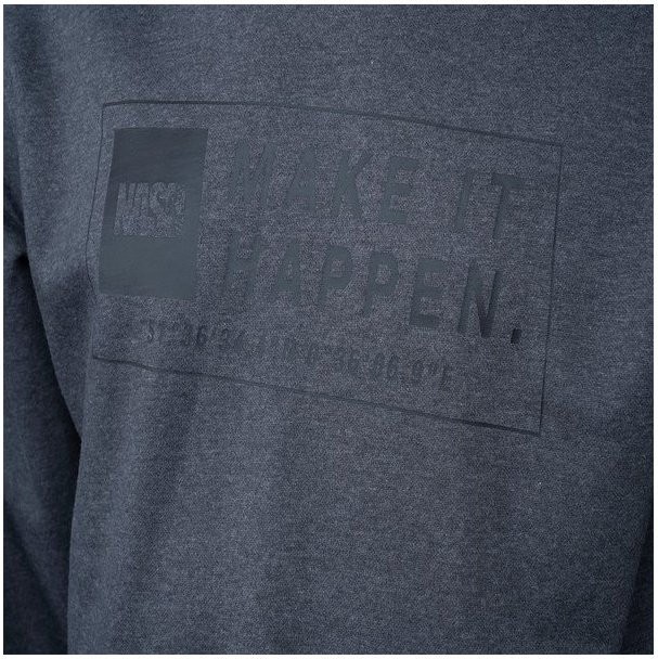 Hoodica Nash Make It Happen Coordinates Hoody Grey Marl