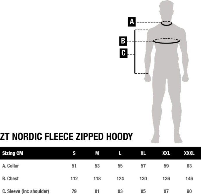Hoodica Nash Zero Tolerance Nordic Fleece Zipped Hoody