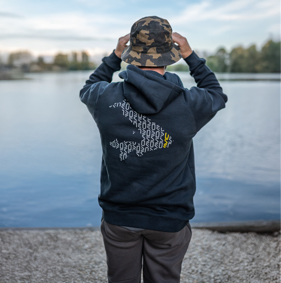 Hoodica s kapuljačom Avid Carp Compound Hoodie Crna
