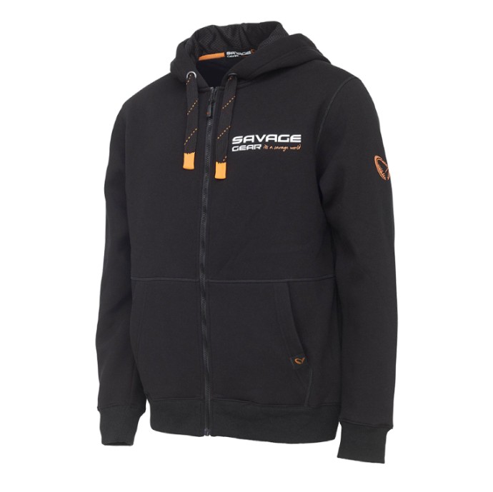 Hoodica Savage Gear Urban Zip Hoodie Black Ink