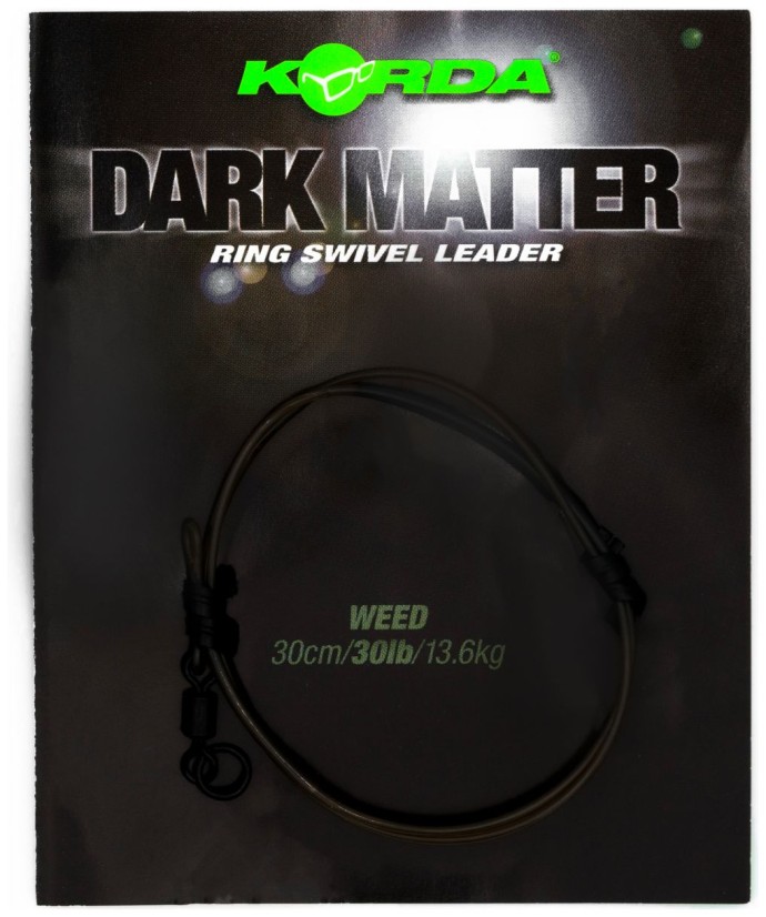 Hotová Montáž Korda Dark Matter Leader Ring Swivel 13,6kg 30cm