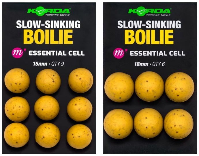 Imitace Boilie Korda Slow Sinking Boilie Essential Cell