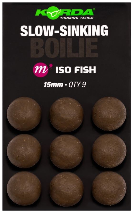 Imitace Boilies Korda Slow Sinking Boilie ISO Fish