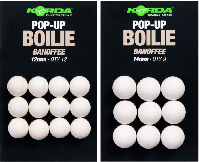 Imitace Plovoucí Boilie Korda Pop-Up Banoffee White