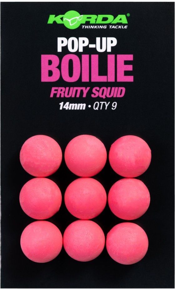 Imitace Plovoucí Boilie Korda Pop-Up Fruity Squid Pink