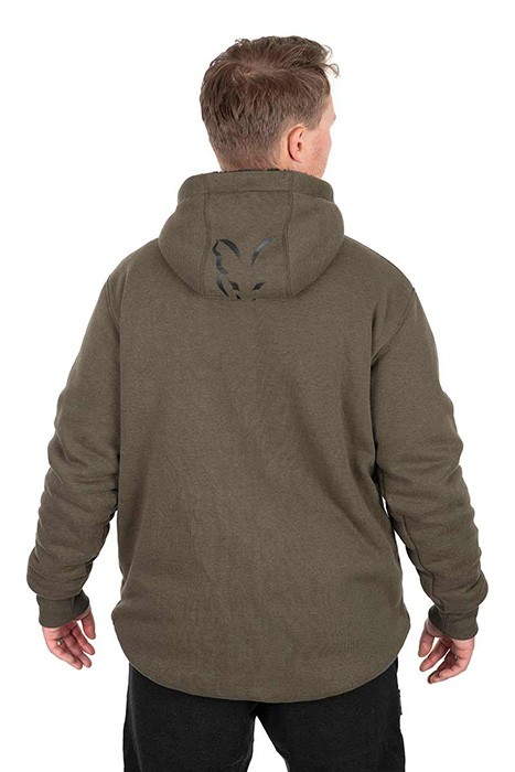 Jakna Fox Collection Sherpa Jacket Green & Black