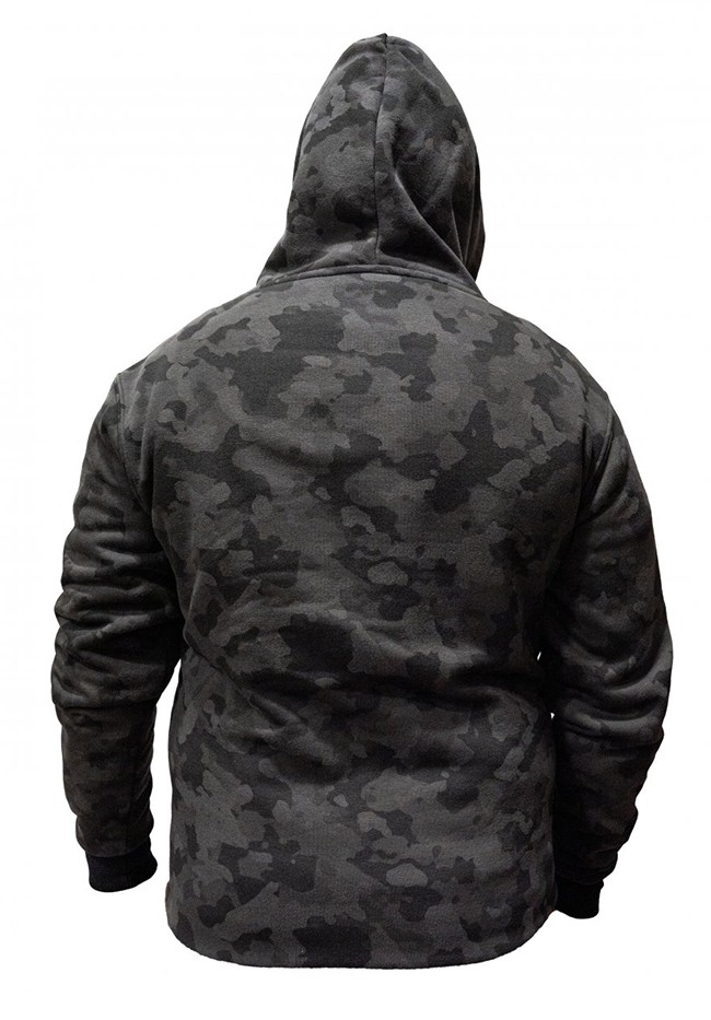 Jakna sa zatvaračem Mikbaits Black Camou Jogger Sherpa