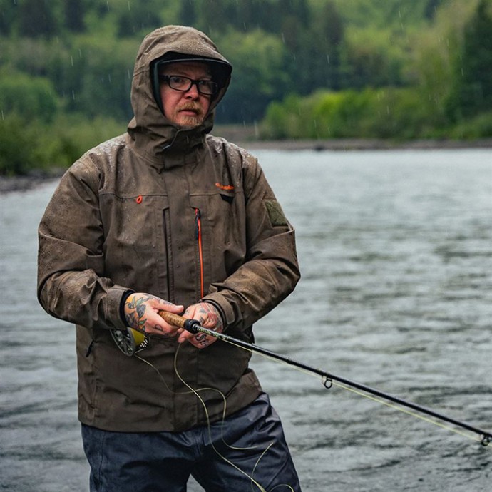 Jakna za gazenje Grundéns Vector Wading Jacket - Otter
